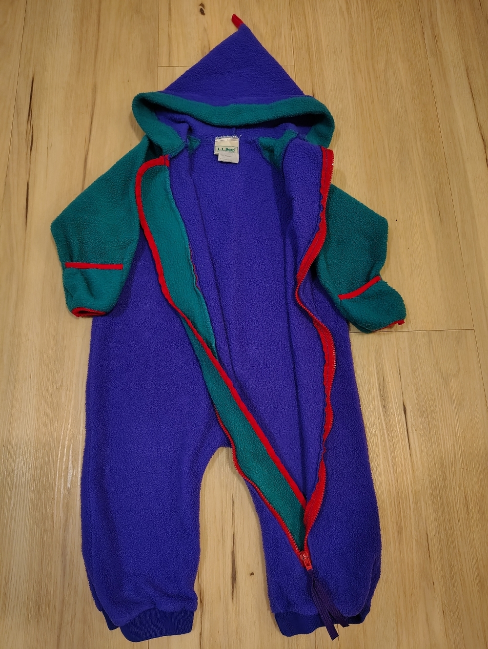 Vintage L.L. Bean Fleece Bunting Suit 12-24 Months